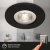 Briloner sada 4 LED vstavaných svietidiel čierna matná Náhľad obrázku produktu 4