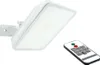 A white floodlight with a remote control on a white background. Produktbild-Vorschau