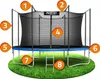 Neo-Sport Gartentrampolin (404 cm) mit Innennetz und Leiter Produktbild-Vorschau 11