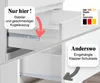 2-dverová skriňa Biela šatníková skriňa s policami, Náhľad obrázku produktu 2