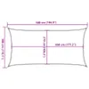 Voile d'ombrage 160 g/m² rectangulaire sable 3x5 m PEHD Voir les images du produit 10
