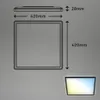 LED Panel Dimmbar Fernbedienung Ultraflach CCT 22 W schwarz Produktbild-Vorschau 7