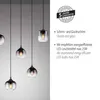 Hängeleuchte schwarz, Glas rauch, H 120 cm Produktbild-Vorschau 5