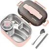 Doppelwandige Lunchbox aus Edelstahl 304 für Fast Food, Produktbild-Vorschau 1