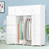 Armoire Modulaire Etagère Blanche Armoire Pliante Capacité Voir les images du produit 6