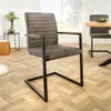 riess-ambiente Moderner Freischwinger Stuhl LOFT taupe grau Produktbild-Vorschau 1
