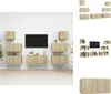 vidaXL 7-tlg. TV-Schrank-Set Sonoma-Eiche Holzwerkstoff -  Produktbild-Vorschau 1