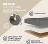 Collage illustrating the features of a storage ottoman. Anteprima dell’immagine prodotto