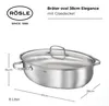 RÖSLE Bräter oval 38cm Elegance Edelstahl / Glasdeckel 8 Produktbild-Vorschau 3