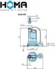 HOMA Überflutungspumpe Sensoflat C240 WF mit Schwimmer Produktbild-Vorschau 3