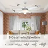 Ventilateur de plafond HOMCOM avec éclairage réversible, Voir les images du produit 4