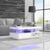 okwish Couchtisch Rechteckig, LED-Hochglanz Beistelltisch Produktbild-Vorschau 2