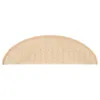 vidaXL Stufenmatten 15 Stk. 56x17x3 cm Creme Halbrund Produktbild-Vorschau 5