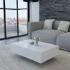 vidaXL Stolik kawowy biały wysoki połysk Podgląd zdjęcia produktu 1