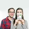 Mr. & Mrs. Panda Postkarte Deutschlehrerin Herz - Weiß - Produktbild-Vorschau 4