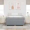vidaXL Bettrahmen Hellgrau 140 x 200 cm Stoff Produktbild-Vorschau 3
