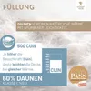 Spessarttraum Daunendecke Blue Füllung: 60%  Daunen/ 40% Produktbild-Vorschau 8