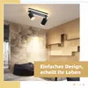 ZMH lampa sufitowa LED reflektor sufitowy 2 płomienna lampa Podgląd zdjęcia produktu 5