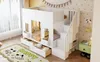 Lit superposé 90 x 200 cm pour enfants avec escalier Voir les images du produit 13