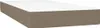 vidaXL Boxspringbett mit Matratze Taupe 200x200 cm Stoff Produktbild-Vorschau 4