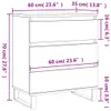 Sideboard Wohnzimmer - Räuchereiche - 60x35x70 cm Produktbild-Vorschau 11