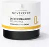 A white and black jar of Novexpert cream with yellow accents. Podgląd zdjęcia produktu