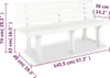 Parkbank KATO 145,5 cm Kunststoff Weiß | Gartenbank Produktbild-Vorschau 7