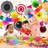 YBwanli Regenbogen Party Deko Set - 24-teilig mit Girlande Produktbild-Vorschau 5
