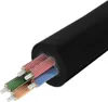 A close-up, isolated shot of a black audio cable with its internal wires exposed. Anteprima dell’immagine prodotto