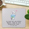 Mr. & Mrs. Panda Mauspad Reiseleiter Herz - Grau Pastell - Produktbild-Vorschau 2