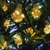 LED Solar Lichterkette, 10x Glühbirnen, Hanfseil, L 570 cm Produktbild-Vorschau 7