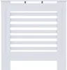 vidaXL MDF radiátorová lišta biela 78 cm Náhľad obrázku produktu 4