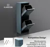 Klarstein Mülleimer 2 Fächer - 36 L Trennsystem, Edelstahl, Produktbild-Vorschau 4