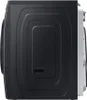 Side view of a black and silver washing machine. Produktbild-Vorschau