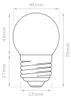 10er Set bunte LED Kugellampen (je 2x rot, grün, blau, Produktbild-Vorschau 3