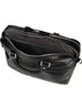 An open black leather briefcase is shown from a slightly elevated angle against a white background. Produktbild-Vorschau