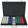 vidaXL Set da poker con 1.000 fiches in alluminio Anteprima dell’immagine prodotto 5