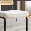 Moderner Rattan-Esszimmerstuhl mit schwarzem Metallgestell, Produktbild-Vorschau 9