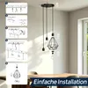 XMTECH Industrial Hängelampe 3-flammig, Vintage Pendellampe Produktbild-Vorschau 6