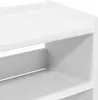 Regál na topánky biely 60x25x62 cm spracované drevo Náhľad obrázku produktu 7