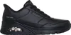 A studio shot of a single black Skechers sneaker. Voir les images du produit
