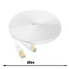 LAN Kabel Cat 8 Flach 2m Weiß – Netzwerkkabel RJ45 Ethernet Produktbild-Vorschau 6