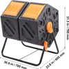 SucceBuy 37-galonowy dwukomorowy pojemnik na kompost, Podgląd zdjęcia produktu 8