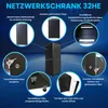 Extralink Rackmount-Schrank 32U 600x600 Schwarz stehend, Produktbild-Vorschau 6