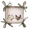 Clayre & Eef Brotkorb 35x35x8 cm Beige Baumwolle Produktbild-Vorschau 2