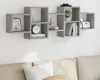 vidaXL Półka ścienna betonowa szara 129x18x42 cm materiał Podgląd zdjęcia produktu 8