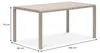 Gartentisch TRAPANI 160x90 cm, Champagner - Terrassentisch Produktbild-Vorschau 5