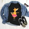 Mr. & Mrs. Panda Größe M T-Shirt Fuchs Ballerina - Schwarz Produktbild-Vorschau 2