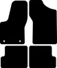 Kovvar Fußmatten für Fiat Seicento 1998-2011 - Basic Produktbild-Vorschau 6