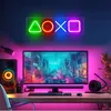 Bouclier néon en forme de bouton de jeu, Led néon Voir les images du produit 8